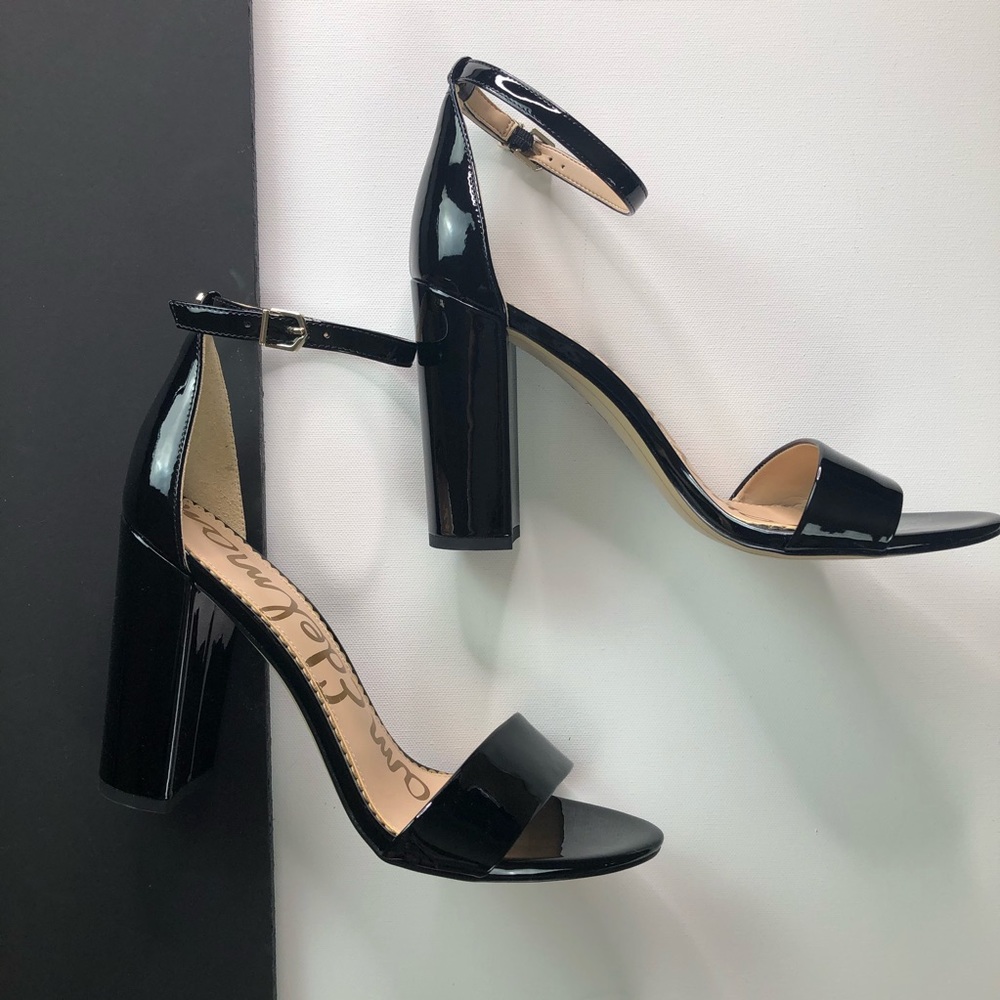 Sam Edelman | Black Patent Yaro Block Heels